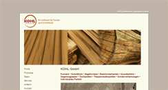 Desktop Screenshot of kohl-furniere.de